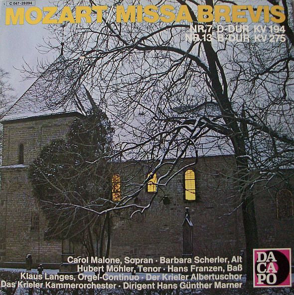 Wolfgang Amadeus Mozart : Missa Brevis (LP)