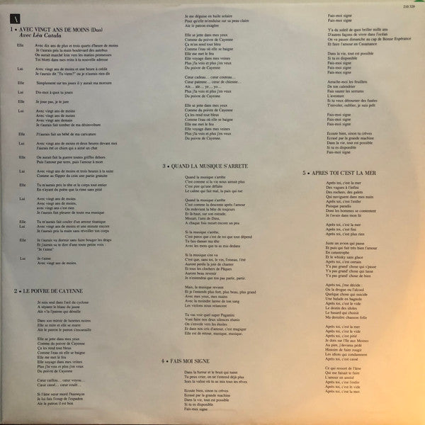 Gilbert Bécaud : Fais Moi Signe (LP)
