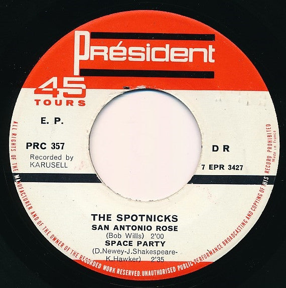 The Spotnicks : The Spotnicks Touring France (7", EP)