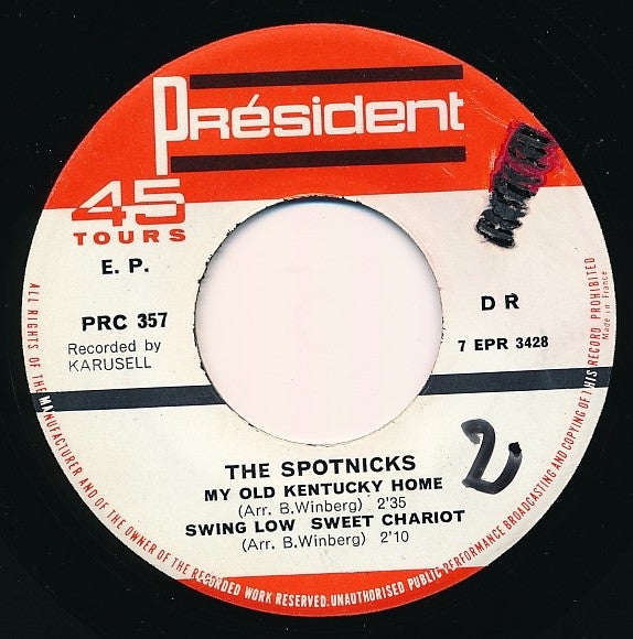 The Spotnicks : The Spotnicks Touring France (7", EP)