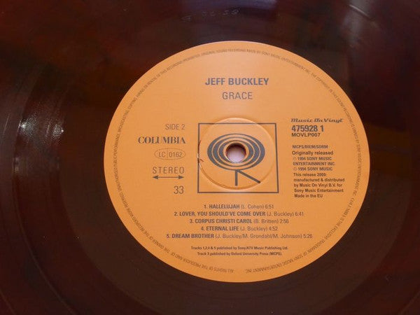 Jeff Buckley : Grace (LP, Album, Ltd, Num, RE, RP, Bur)