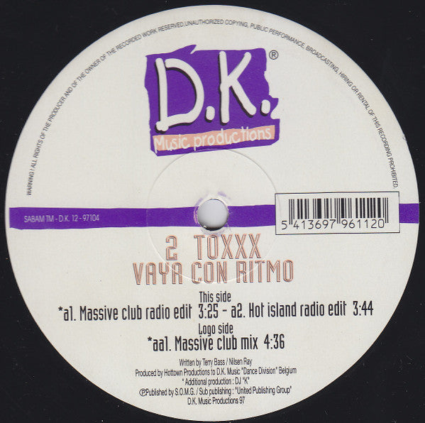 2 Toxxx : Vaya Con Ritmo (12")