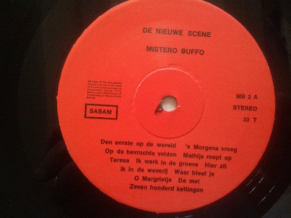Kollektief Internationale Nieuwe Scene : Mistero Buffo (LP, Album)