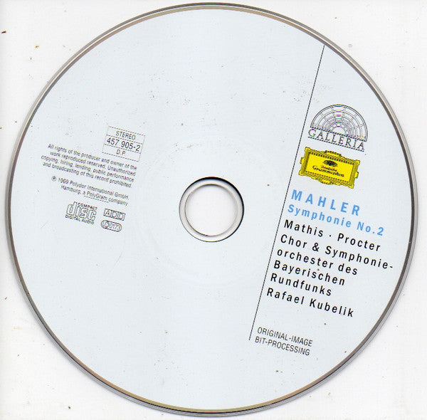 Gustav Mahler, Edith Mathis, Norma Procter, Symphonie-Orchester Des Bayerischen Rundfunks, Rafael Kubelik : Symphonie No. 2  (CD, Album, RE, RM)