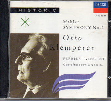 Gustav Mahler - Otto Klemperer, Kathleen Ferrier, Jo Vincent, Concertgebouworkest : Symphony No. 2 (CD, Mono, RE, RM)