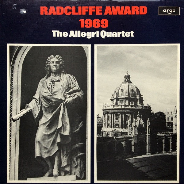 The Allegri String Quartet : Radcliffe Award 1969 (LP)