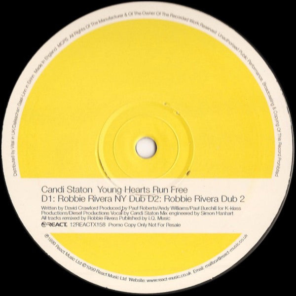 Candi Staton : Young Hearts Run Free (2x12", Promo)