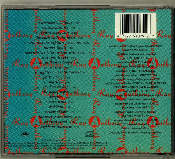 Ray Anthony : Capitol Collector's Series (CD, Comp)