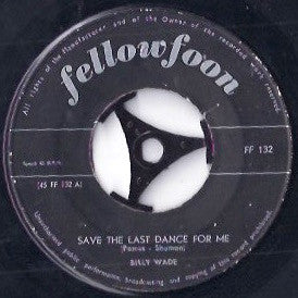 Billy Wade (2) / Chet Avery : Save The Last Dance For Me / Poetry In Motion (7", Single)