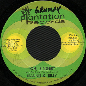 Jeannie C. Riley : Oh, Singer (7", Single)