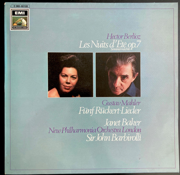 Hector Berlioz / Gustav Mahler - Janet Baker, Sir John Barbirolli, New Philharmonia Orchestra : Les Nuits D'été / Fünf Rückert Lieder (LP, Comp)