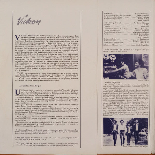 Vicken Tarpinian : ... Yeraz (LP, Album)
