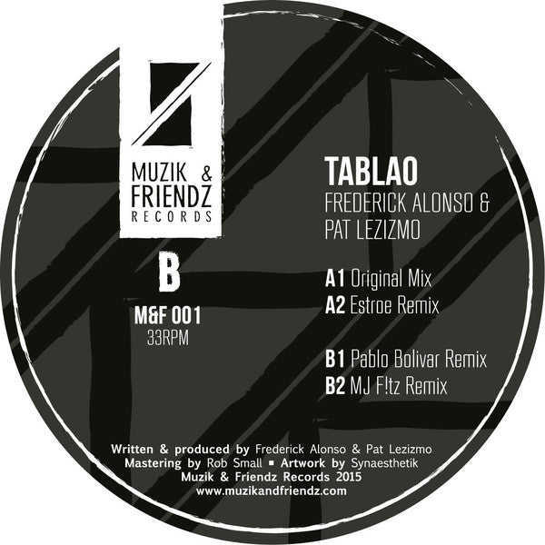 Frederick Alonso & Pat Lezizmo : Tablao (12", Maxi, Ltd, 180)