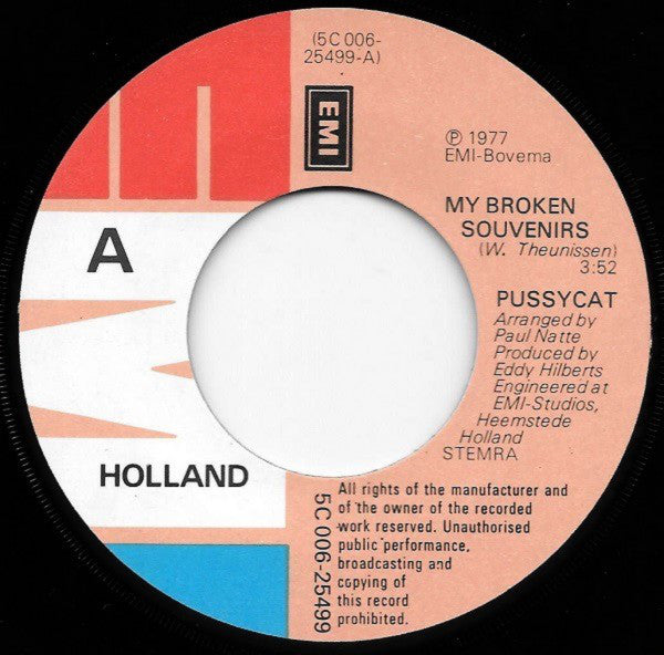 Pussycat (2) : My Broken Souvenirs (7", Single)