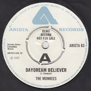 The Monkees : Daydream Believer (7", Promo, RE)