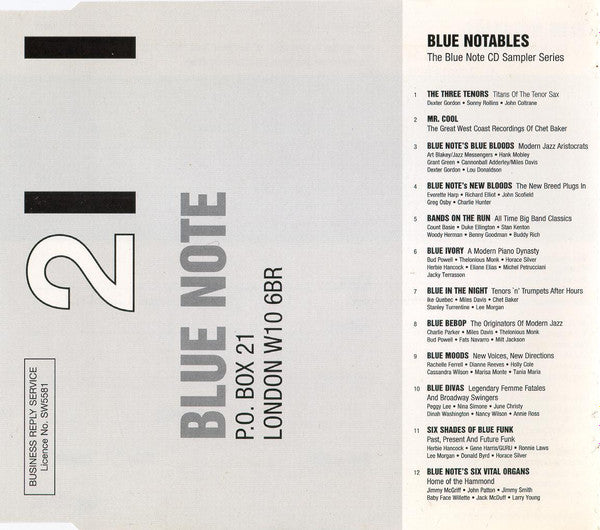 Various : Blue Notables Vol. 6 : Blue Ivory - A Modern Piano Dynasty (CD, Comp, Smplr)
