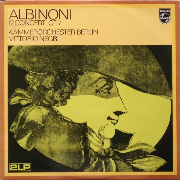 Tomaso Albinoni - Kammerorchester Berlin, Vittorio Negri, Hans-Werner Wätzig, Jürgen Abel, Heinz Helmut Klinge, Jeffrey Tate : 12 Concerti, Op. 7 (2xLP, Gat)