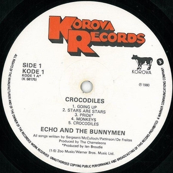 Echo And The Bunnymen* : Crocodiles (LP, Album + 7", Single)