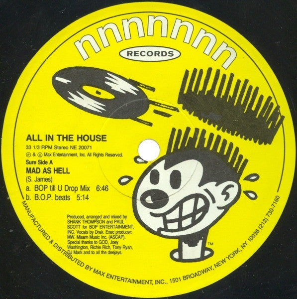 All In The House : Mad As Hell (12")