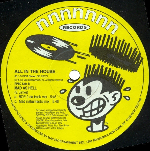 All In The House : Mad As Hell (12")