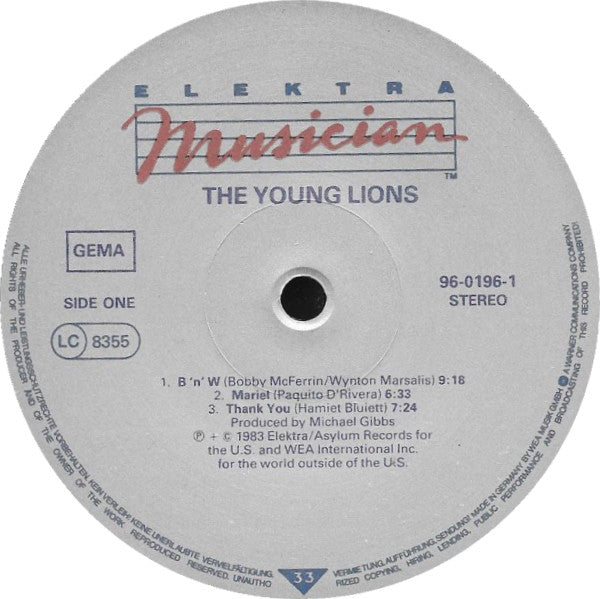 Various : The Young Lions (A Concert Of New Music Played By Seventeen Exceptional Young Musicians) (2xLP, Album)