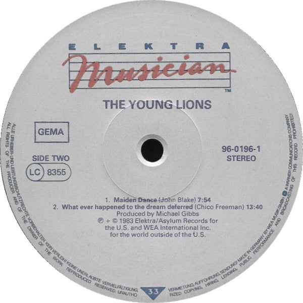 Various : The Young Lions (A Concert Of New Music Played By Seventeen Exceptional Young Musicians) (2xLP, Album)