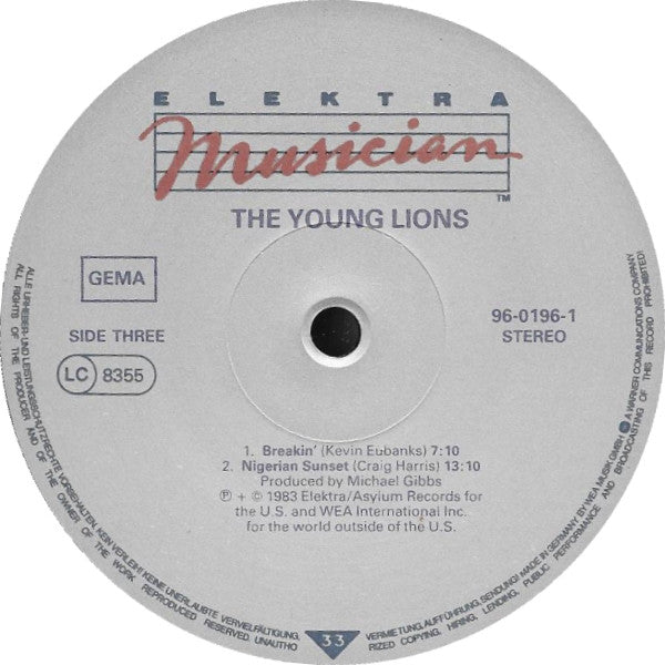 Various : The Young Lions (A Concert Of New Music Played By Seventeen Exceptional Young Musicians) (2xLP, Album)