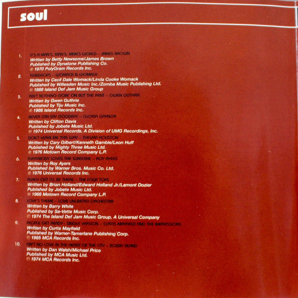 Various : Soul (CD, Comp)