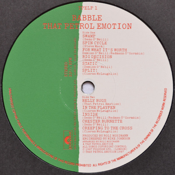 That Petrol Emotion : Babble (LP, Album)