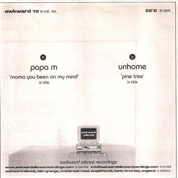 Papa M & Unhome : Untitled (7", Ltd)