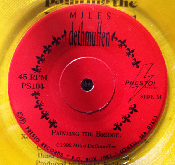 Miles Dethmuffen : Mouth Of Hell / Painting The Bridge (7", Single, Yel)
