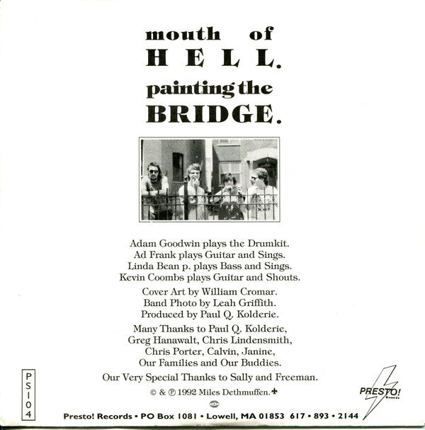 Miles Dethmuffen : Mouth Of Hell / Painting The Bridge (7", Single, Yel)