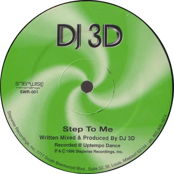 The New Jazz Phenomenon / DJ 3D : The Blues / Step To Me (12")