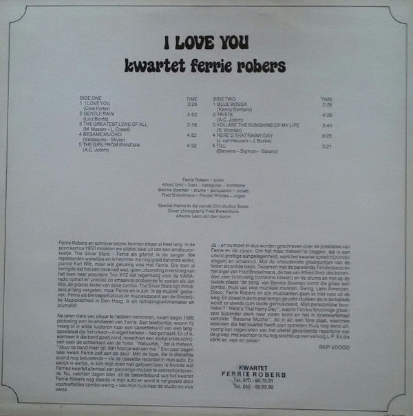 Kwartet Ferrie Robers : I Love You (LP, Album)