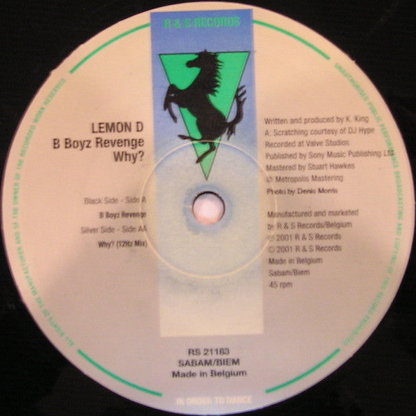 Lemon D : B Boyz Revenge / Why? (12")