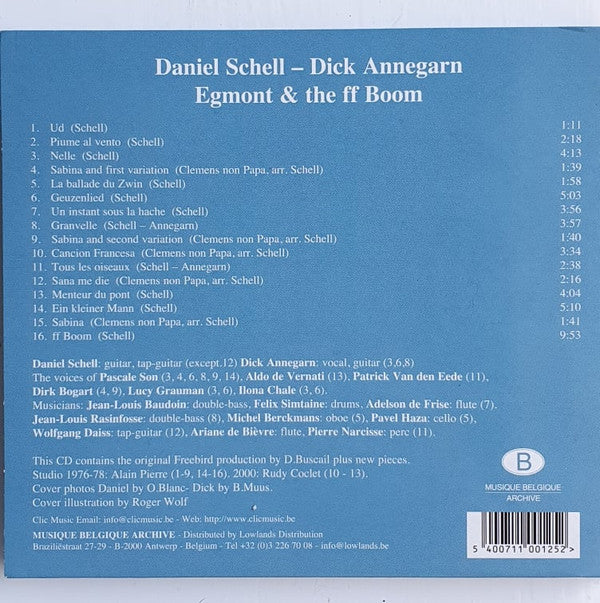 Daniel Schell - Dick Annegarn : Egmont And The Ff Boom (CD, Album)