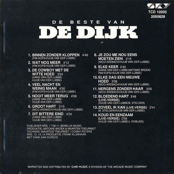 De Dijk : De Beste Van De Dijk (CD, Album, RE)