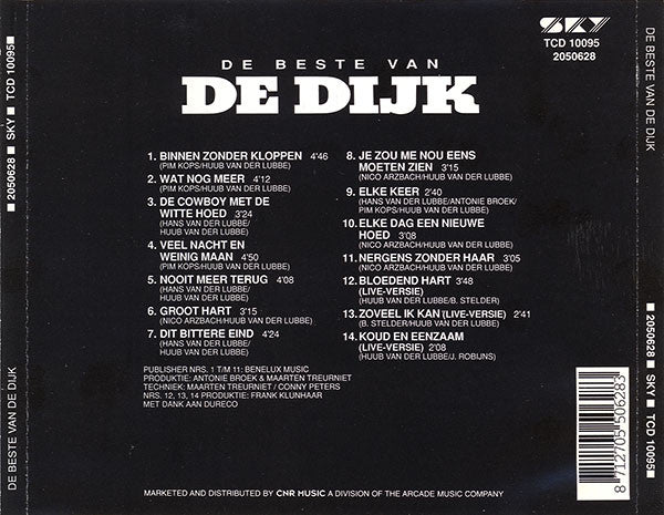 De Dijk : De Beste Van De Dijk (CD, Album, RE)