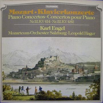 Wolfgang Amadeus Mozart, Karl Engel, Das Mozarteum Orchester Salzburg, Leopold Hager : Klavierkonzerte = Piano Concertos = Concerto Pour Piano Nr. 12, KV 414 • Nr. 22, KV 482 (LP, Gat)