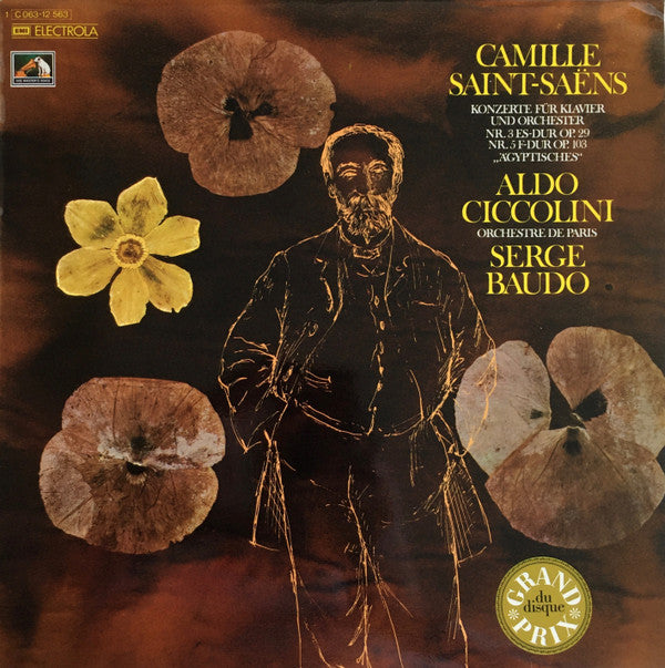 Camille Saint-Saëns - Aldo Ciccolini, Orchestre De Paris, Serge Baudo : Konzerte Für Klavier Und Orchester - Nr. 3 Es-Dur Op. 29, Nr. 5 F-Dur Op. 103 "Ägyptisches" (LP)