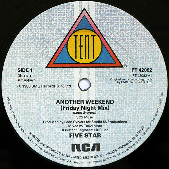 5 Star* : Another Weekend (Friday Night Mixes) (12")