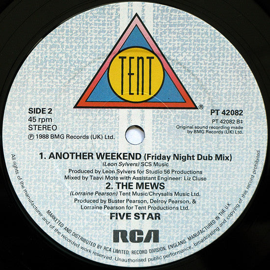 5 Star* : Another Weekend (Friday Night Mixes) (12")