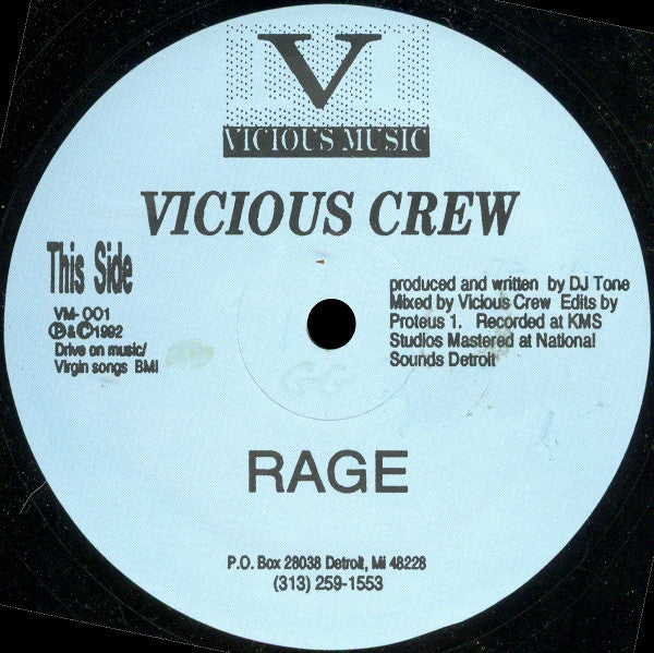 Vicious Crew : Rage / Dejahvu (12")