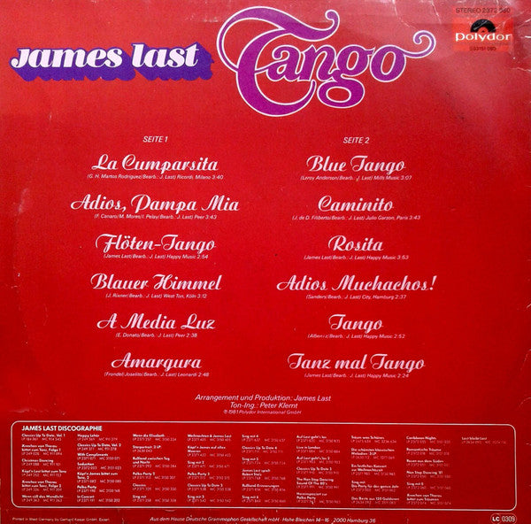 James Last : Tango (LP)