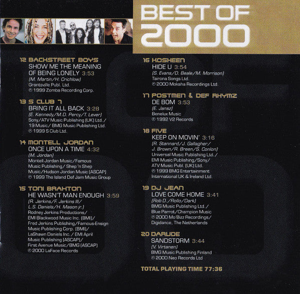 Various : TMF Hitzone Presents Best Of 2000 (2xCD, Comp)