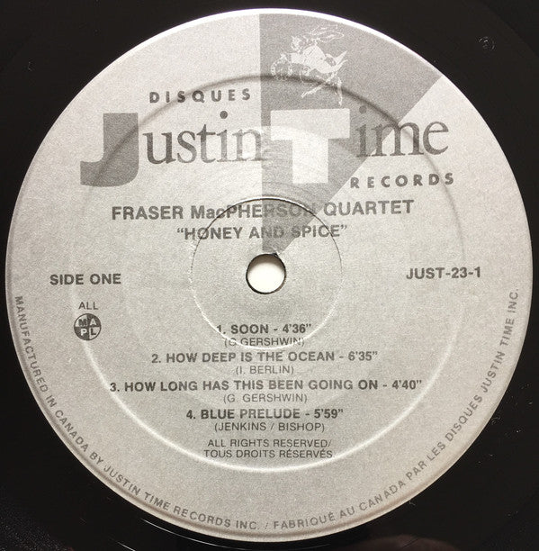 Fraser MacPherson Quartet : Honey And Spice (LP, Album)