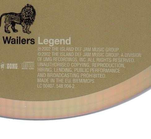 Bob Marley & The Wailers : Legend (The Best Of Bob Marley & The Wailers) (CD, Comp, RE, RM)