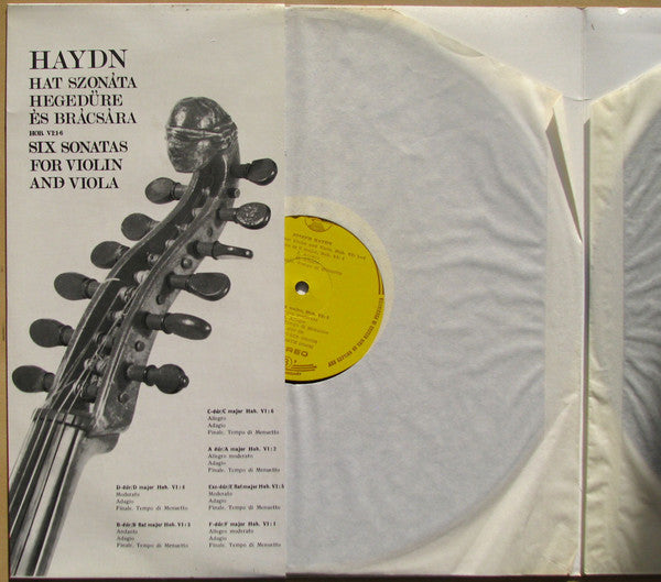 Joseph Haydn, Wolfgang Amadeus Mozart / Dénes Kovács, Géza Németh : Haydn. Six Sonatas For Violin And Viola. HOB. VI: 1-6 / Mozart. Two Duos For Violin And Viola. K.423 And 424 (2xLP, Album)