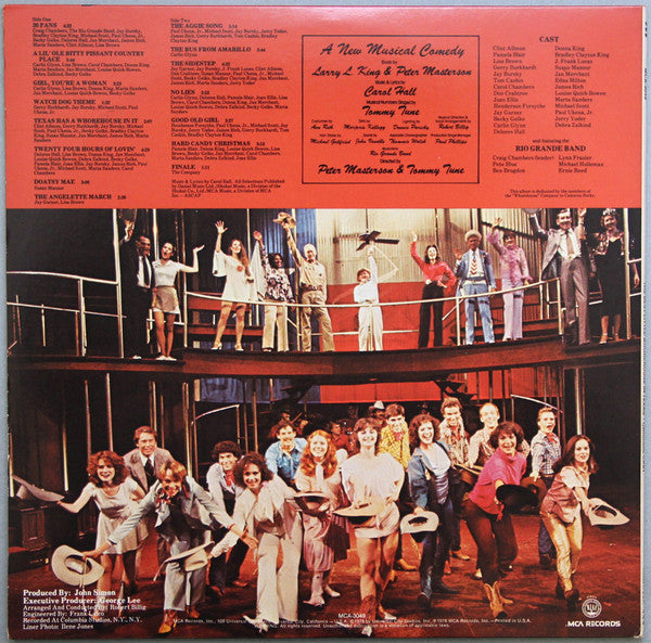 Carol Hall (4) - Original Cast* : The Best Little Whorehouse In Texas (LP, Album)