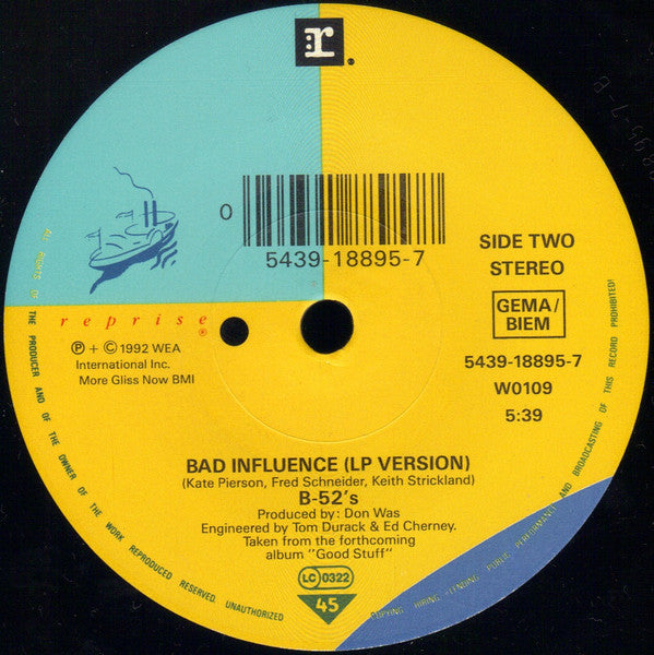 The B-52's : Good Stuff (7", Single)